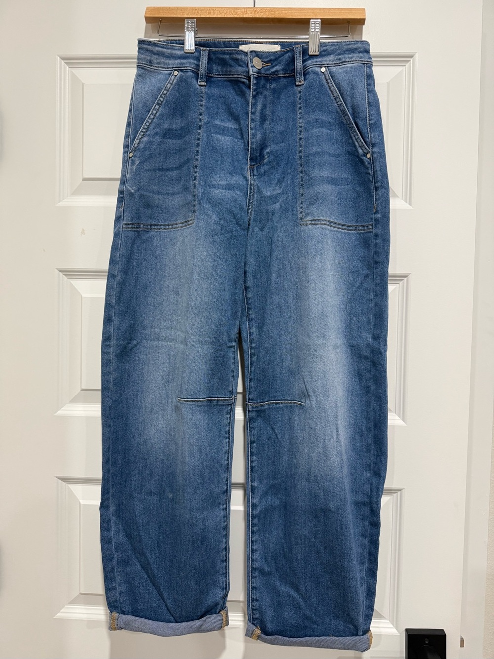 Risen Los Angeles Women’s Light Blue Wide Leg Jeans - Picture 3 of 4